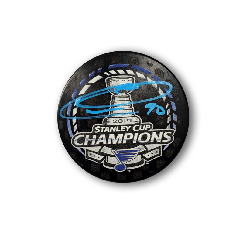 Ryan O’Reilly Autographed St. Louis Blues 2019 Stanley Cup Champion Hockey Puck