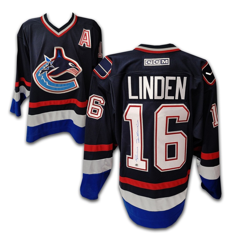 Trevor Linden Vancouver Canucks Blue Orca CCM Jersey