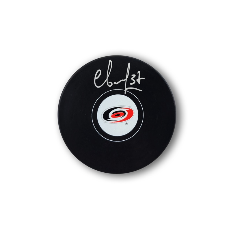 Andrei Svechnikov Carolina Hurricanes Autographed Hockey Puck