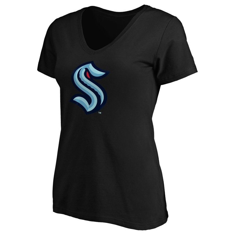WOMEN’S PRIMARY LOGO V-NECK T-SHIRT SEATTLE KRAKEN