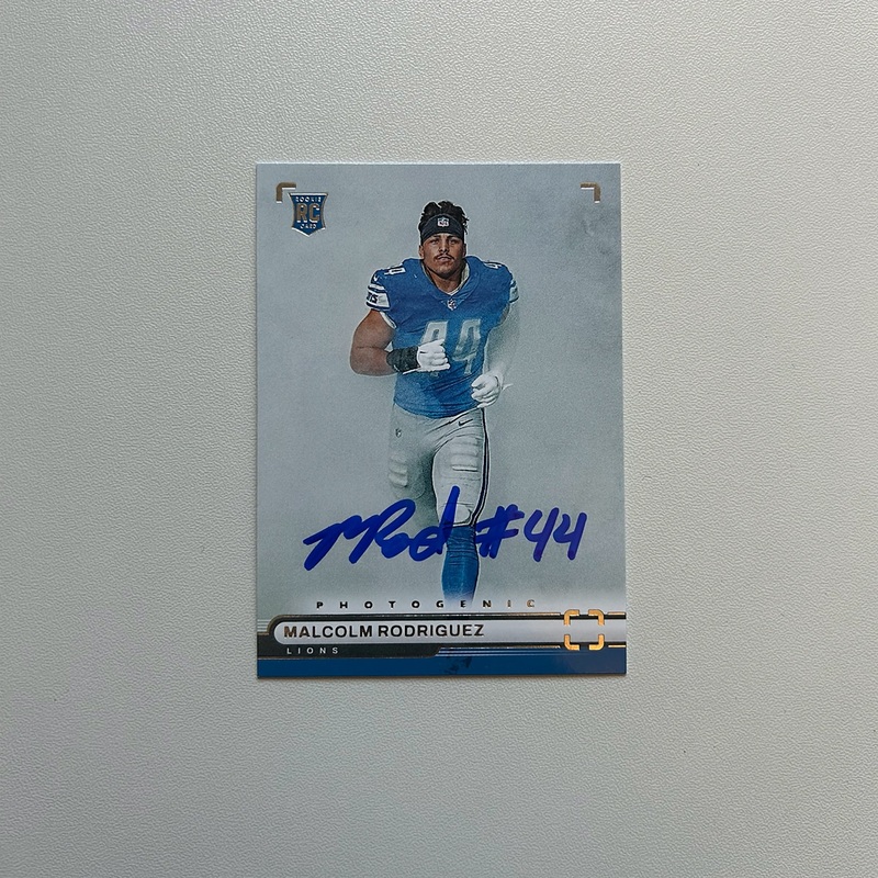 2022 Panini Chronicles Photogenic #PH-46 MALCOLM RODRIGUEZ Autographed Rookie Card