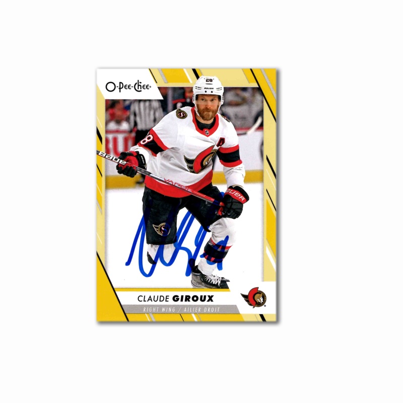 Claude Giroux Autographed Ottawa Senators 2023-24 O-Pee-Chee #135 Card