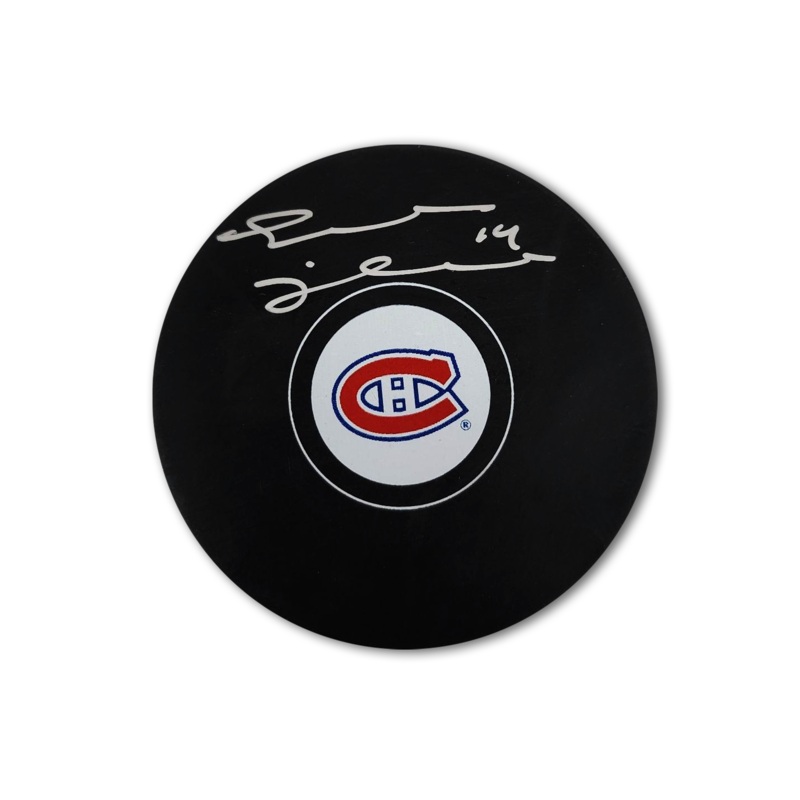 Trevor Linden Montreal Canadiens Autographed Hockey Puck