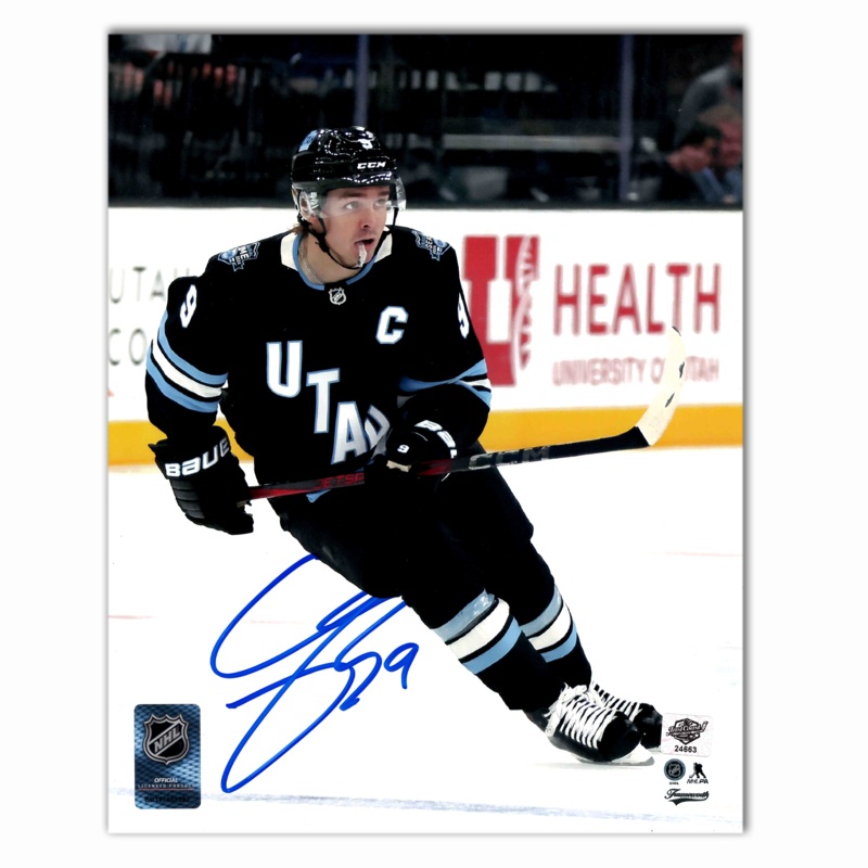Clayton Keller Autographed Utah Hockey Club Home 8×10 Photo