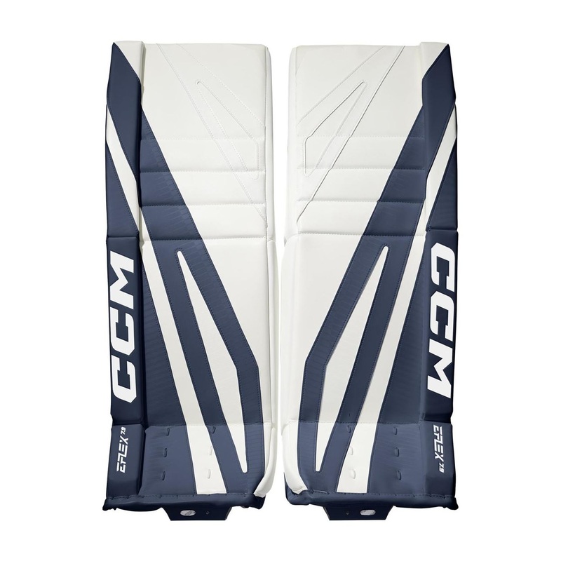 CCM Goalie Leg Pads EFLEX 7.9 Int White/Navy