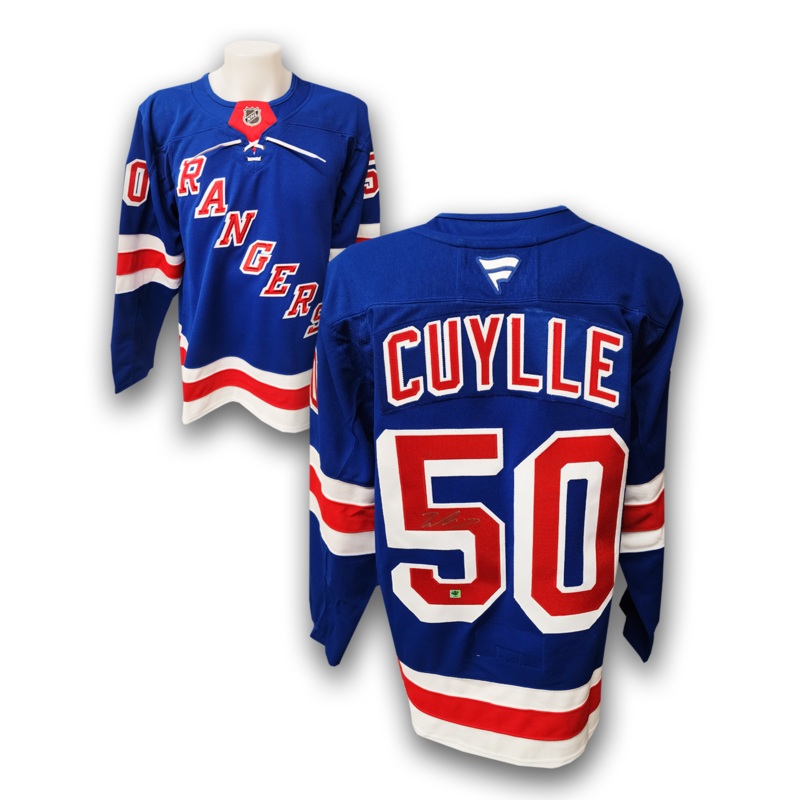 Will Cuylle Autographed New York Rangers Home Fanatics Premium Jersey