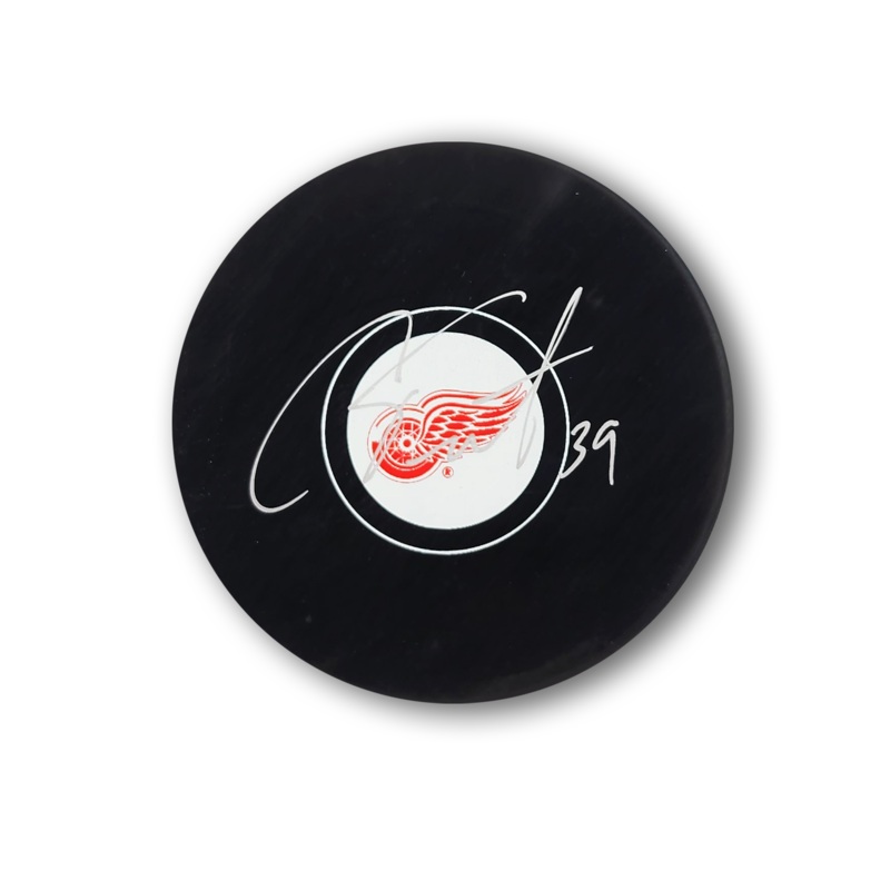 Cam Talbot Autographed Detroit Red Wings Hockey Puck