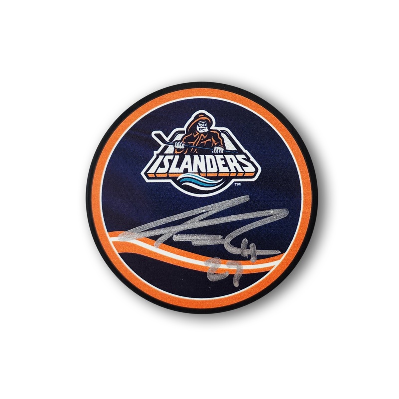 Anders Lee Autographed New York Islanders Reverse Retro Hockey Puck