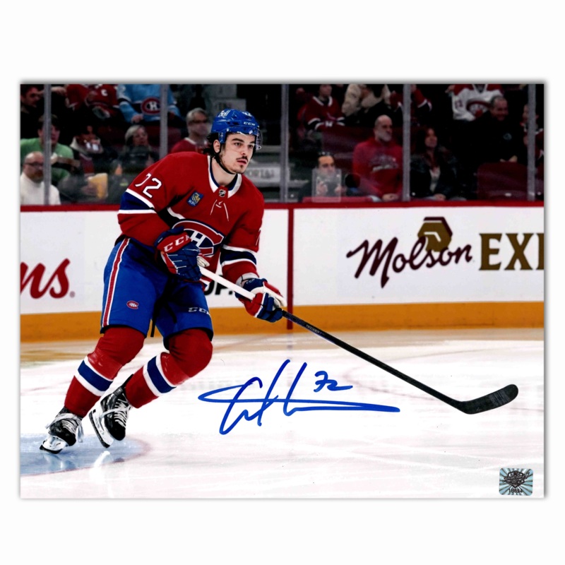Arber Xhekaj Autographed Montreal Canadiens Home 8×10 Horizontal Photo