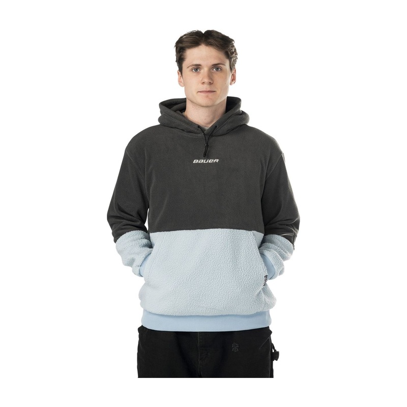 Bauer Hoodie Polar Fleece Sr Volcano/Blue