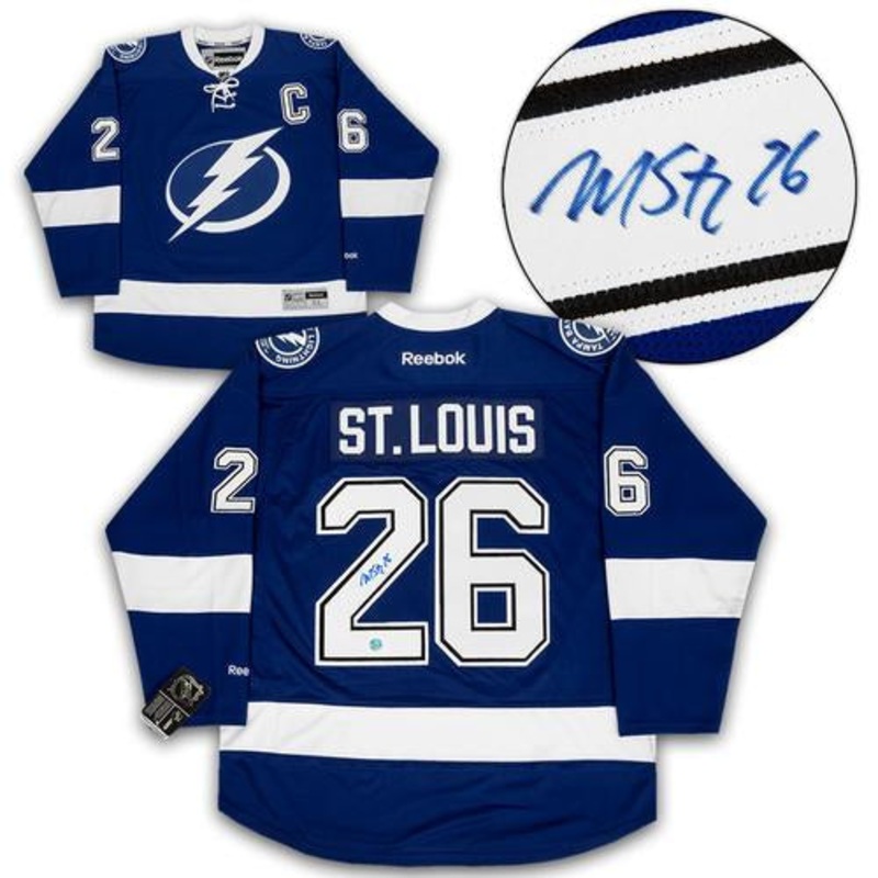 Martin St. Louis Tampa Bay Lightning Autographed Reebok Jersey
