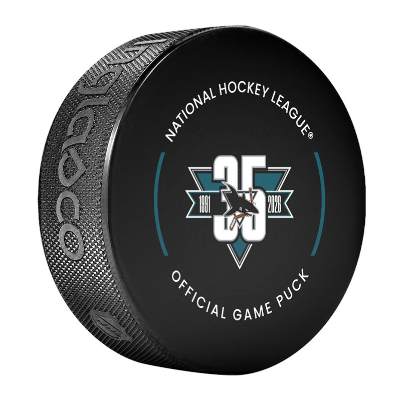 Pre-Order – William Eklund – Autographed San Jose Sharks 35th Year Official Hockey Puck
