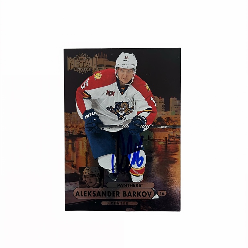 2013-14 Fleer Metal Universe MU-14 ALEKSANDER BARKOV Autographed Rookie Card