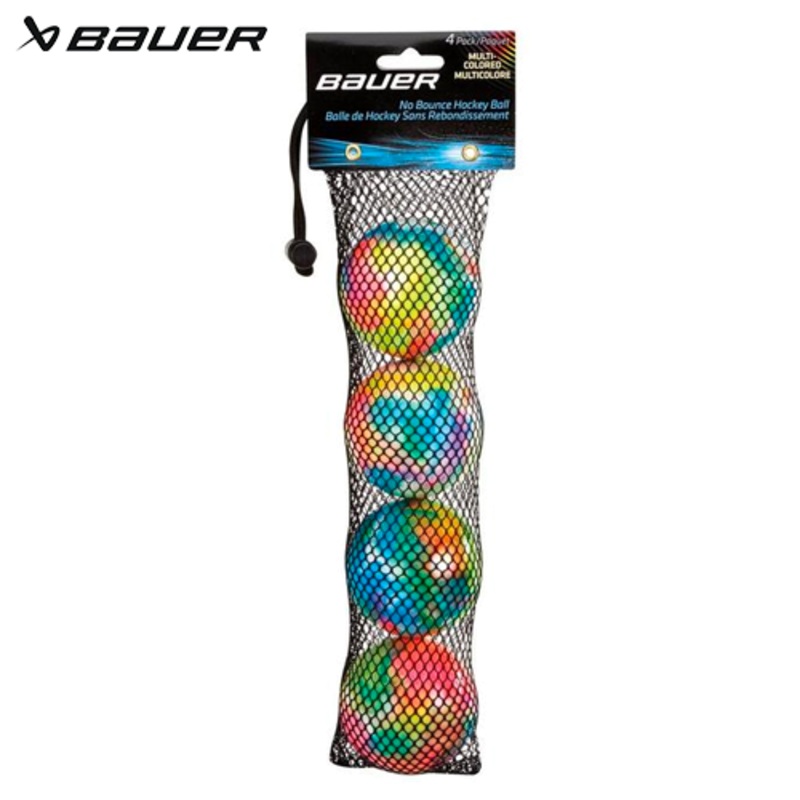 Bauer Road Hockey Ball – Multicolour 4 Pack