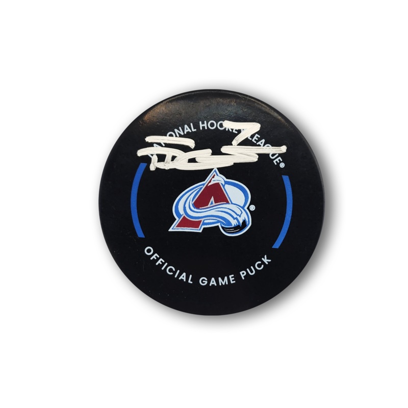 Devon Toews Autographed Colorado Avalanche Official Hockey Puck