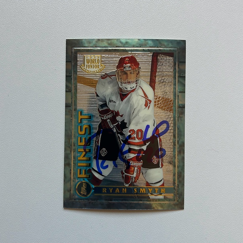 1994-95 Topps Finest Canada World Junior #165 RYAN SMYTH Rookie Card