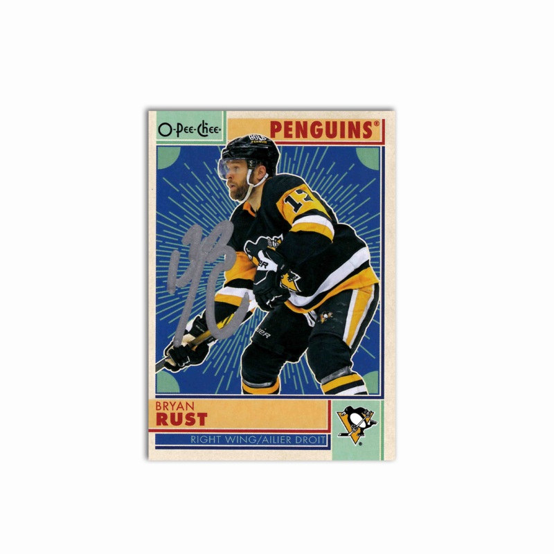 Bryan Rust Autographed Pittsburgh Penguins 2022-23 O-Pee-Chee Hockey Card