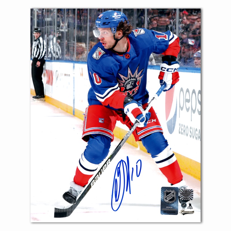 Artemi Panarin Autographed New York Rangers Reverse Retro 2.0 8×10 Photo