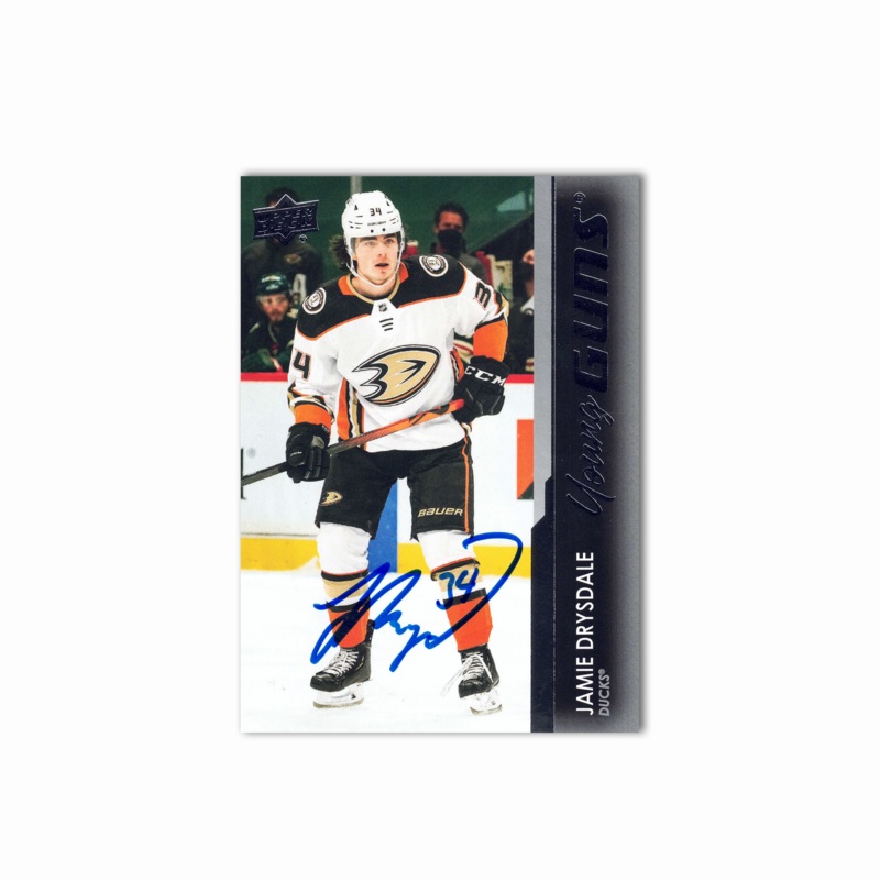 2021-22 UD Young Guns #205 JAMIE DRYSDALE Autographed Rookie Card
