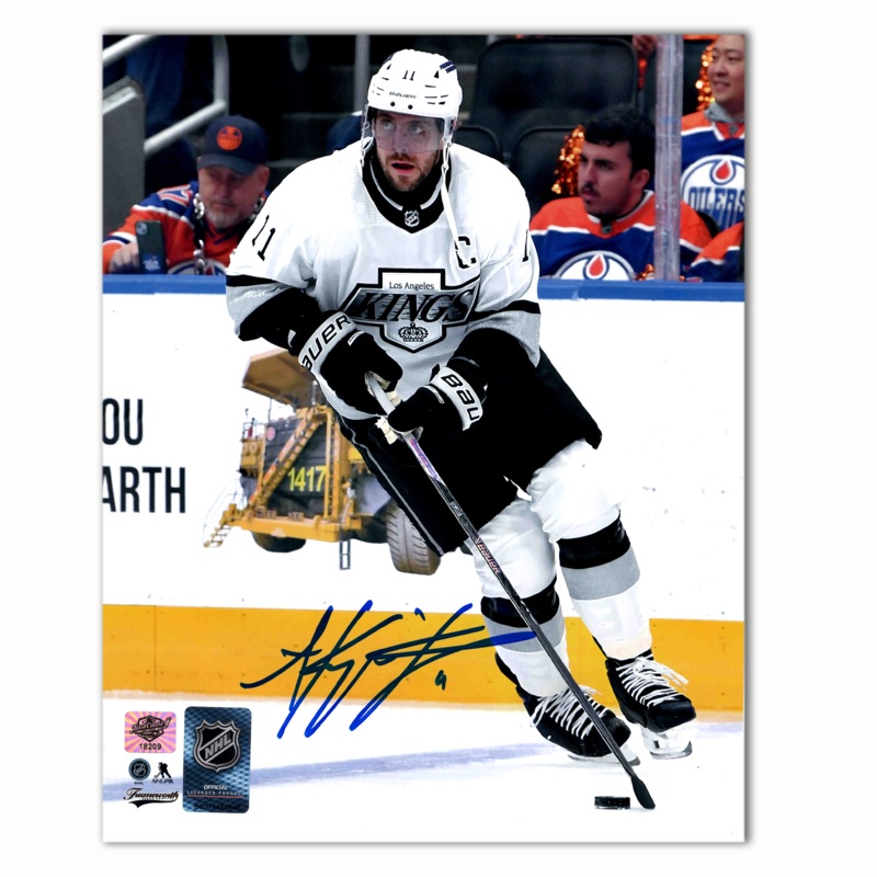Anze Kopitar Autographed Los Angeles Kings Away Photo 8×10