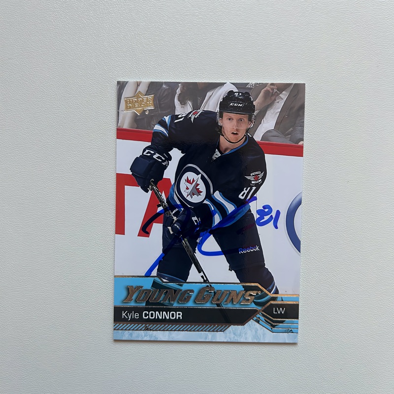 2016-17 UD Young Guns #212 KYLE CONNOR Autographed Rookie Card