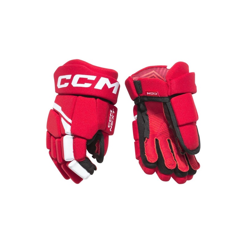 CCM Glove Next Yth RED/WHITE|8|9