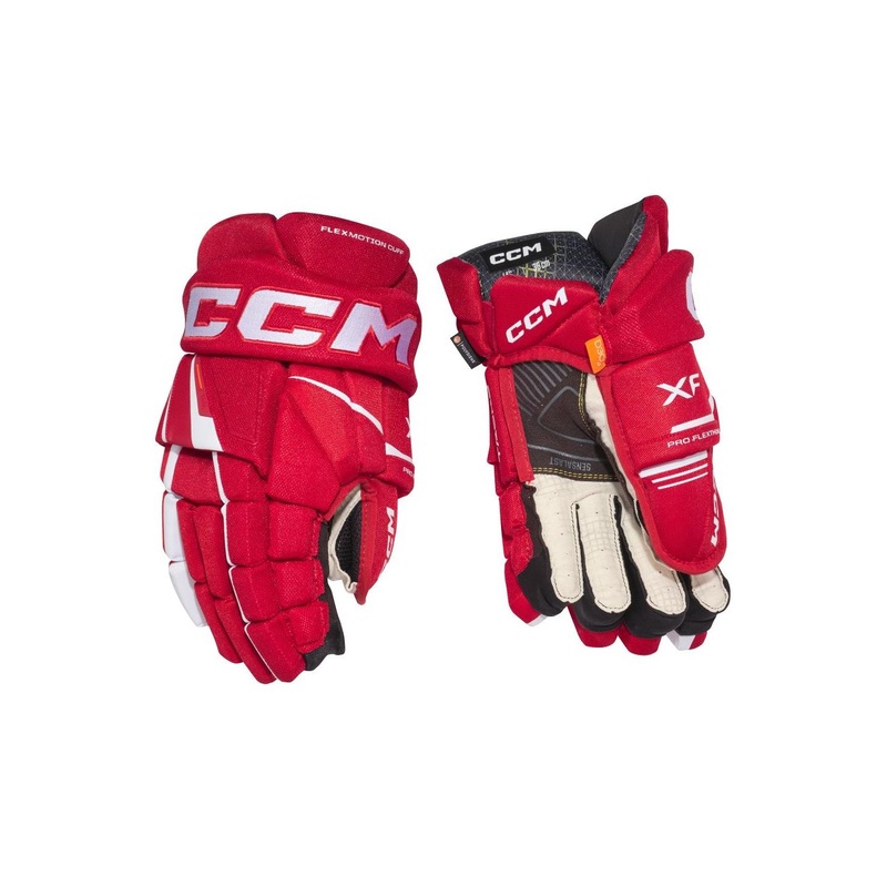 CCM Glove Tacks XF Sr Red/White