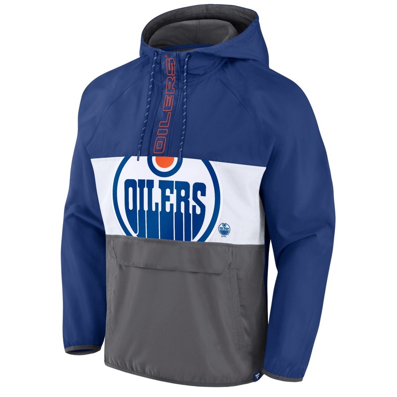 NHL Edmonton Oilers Anorak Windbreaker Jacket