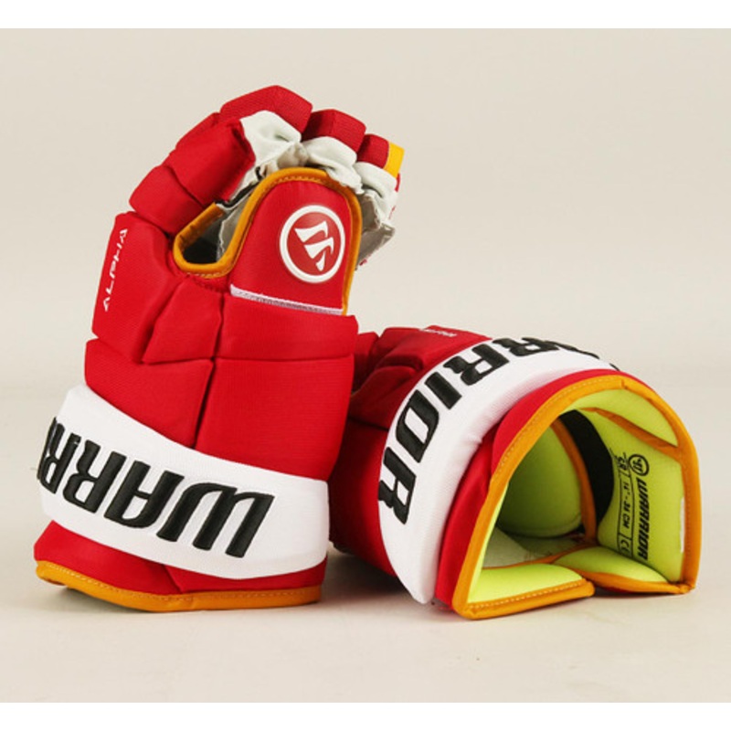 14 Warrior Alpha DX Pro Gloves – Team Stock Calgary Flames #2