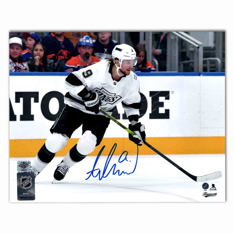 Adrian Kempe Autographed Los Angeles Kings Away 8×10 Photo