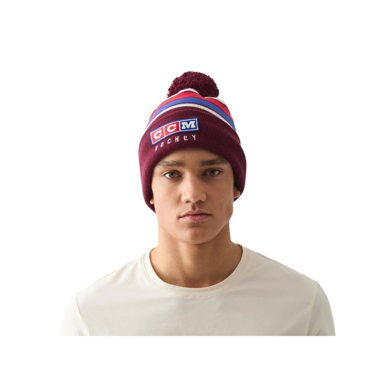 CCM Vintage Fall Pom Knit Sr Acai