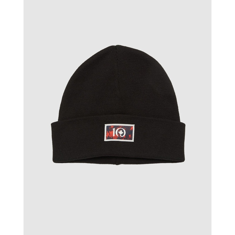 Tentree Kurt Maple Beanie|METEORITE BLACK CRIMSON|OS