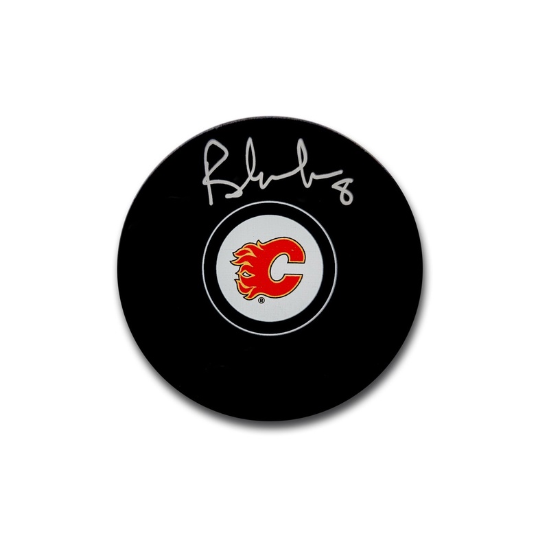 Brendan Morrison Calgary Flames Autographed Hockey Puck