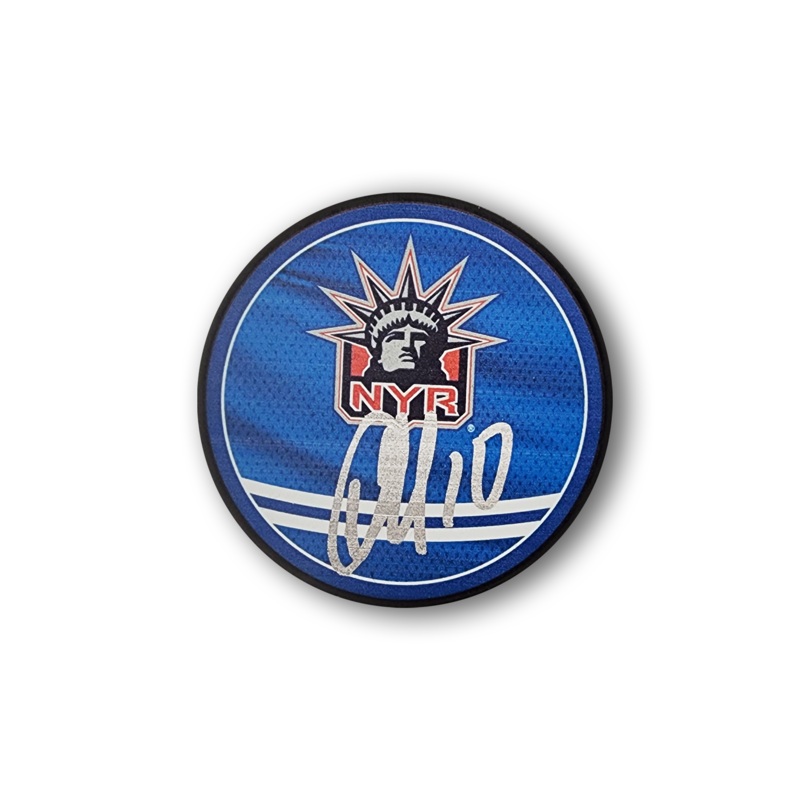 Artemi Panarin Autographed New York Rangers Reverse Retro 2.0 Hockey Puck