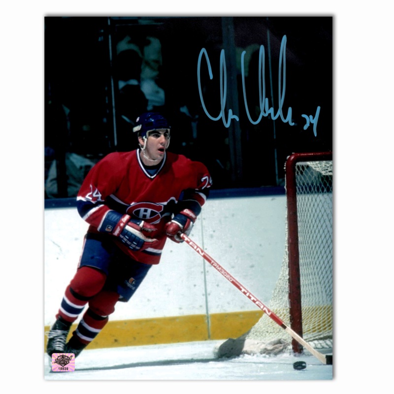 Chris Chelios Autographed Montreal Canadiens Home 8×10 Photo