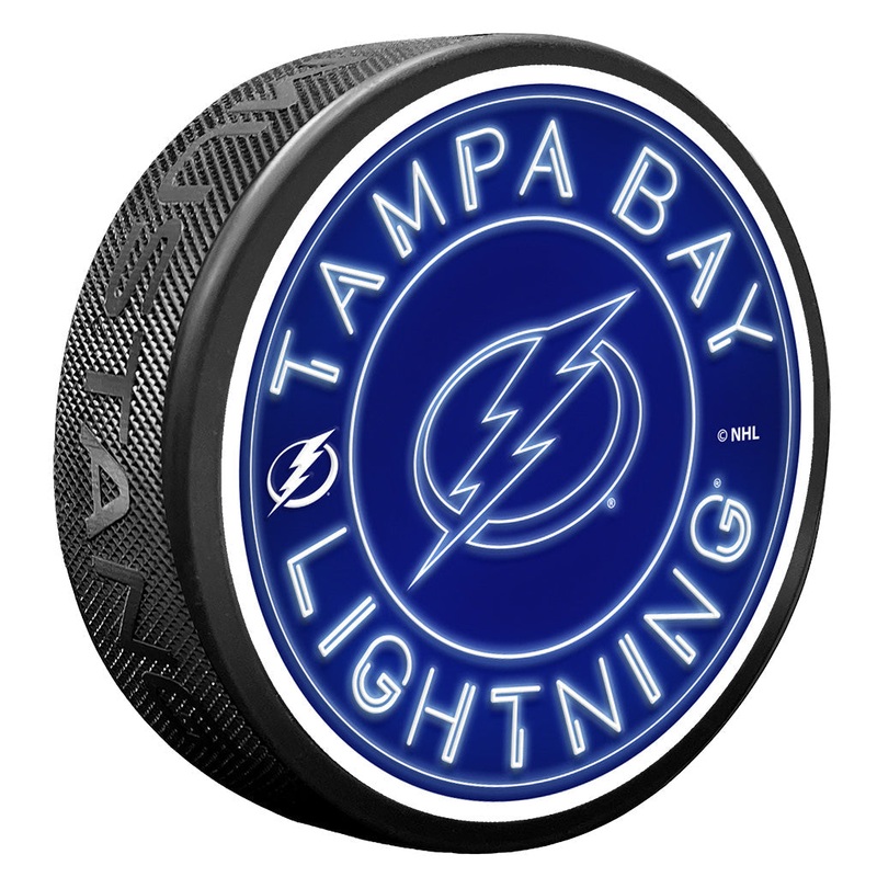 Tampa Bay Lightning Puck – Neon