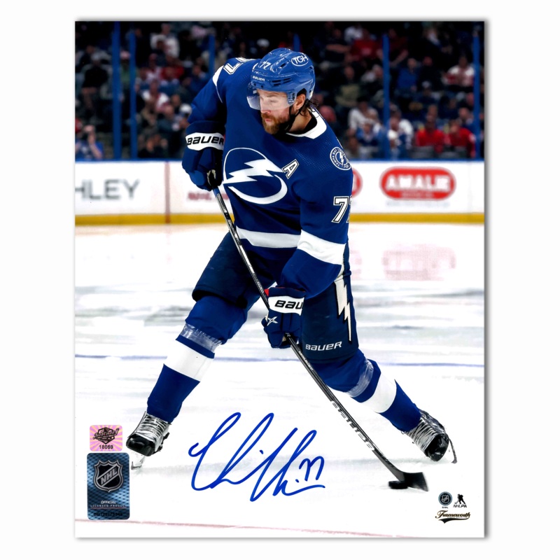 Victor Hedman Autographed Tampa Bay Lightning Home 8×10 Photo