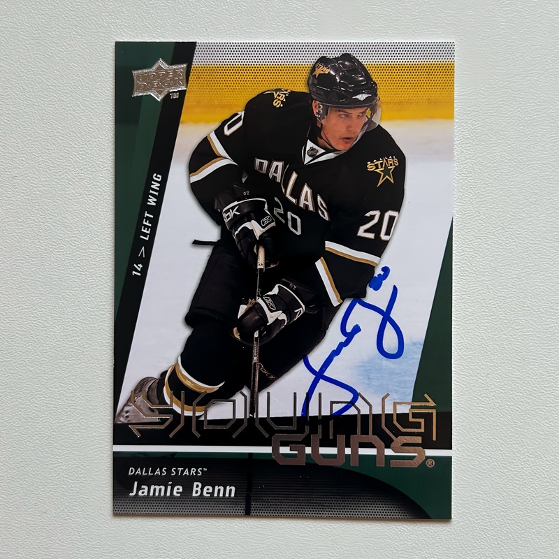 2009-10 UD Young Guns #212 JAMIE BENN Autographed Rookie Card