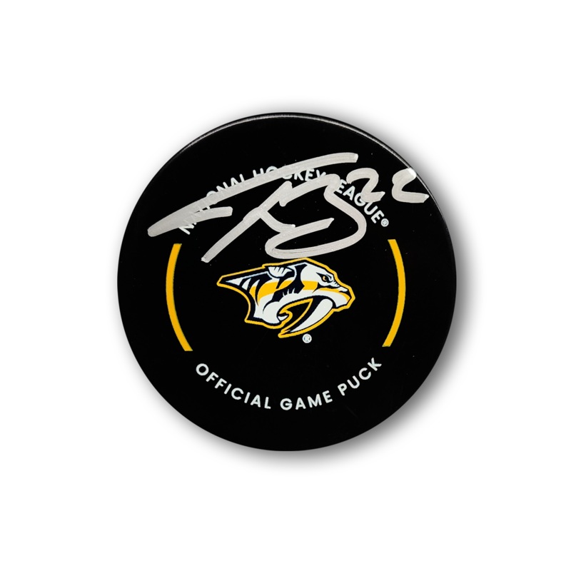 Tyson Barrie Autographed Nashville Predators Official Hockey Puck