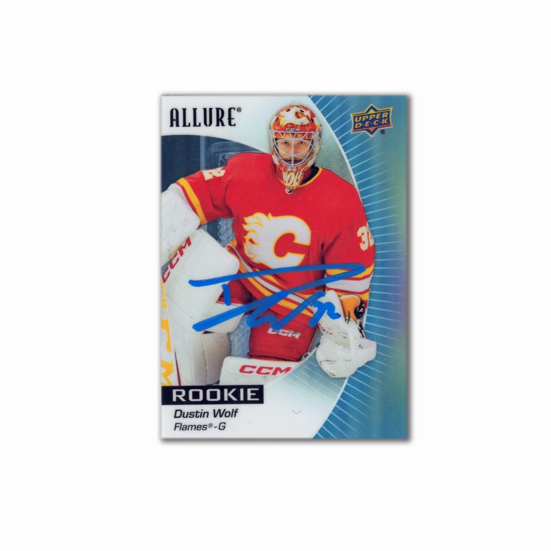 2023-24 UD Allure #104 DUSTIN WOLF Autographed Rookie Card