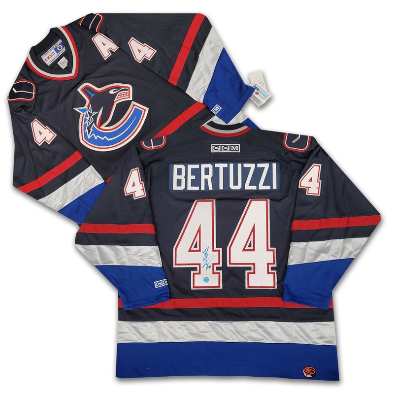 Todd Bertuzzi Vancouver Canucks Blue Orca Autographed CCM Jersey