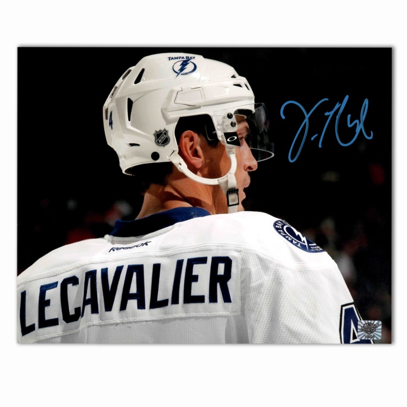 Vincent Lecavalier Autographed Tampa Bay Lightning Away 8×10 Photo