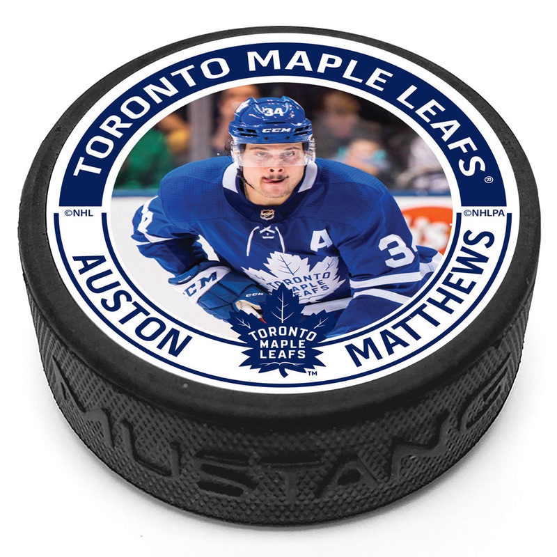 Auston Matthews Puck – Toronto Maple Leafs Player Photo
