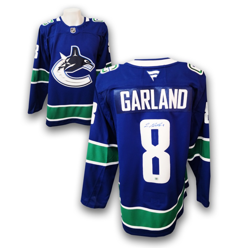 Conor Garland Autographed Vancouver Canucks Home Fanatics Premium Jersey