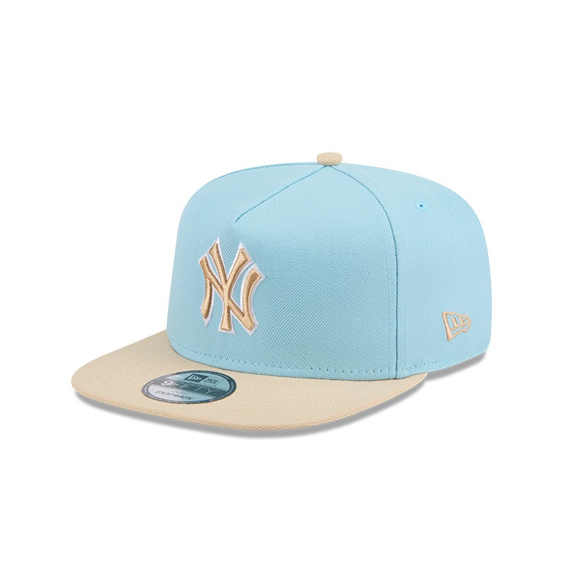 New Era New York Yankees Sky/Cream Two-Tone Color Pack A-Frame 9FIFTY Snapback Hat