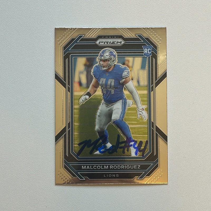 2022 Panini Prizm #350 MALCOLM RODRIGUEZ Autographed Rookie Card