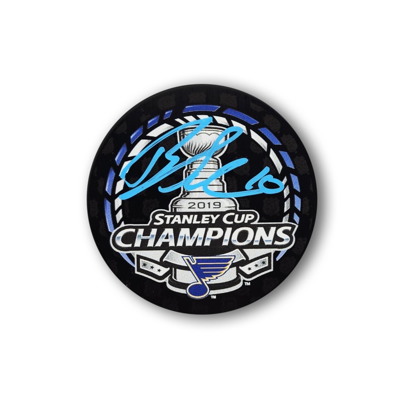 Brayden Schenn Autographed St. Louis Blues 2019 Stanley Cup Hockey Puck