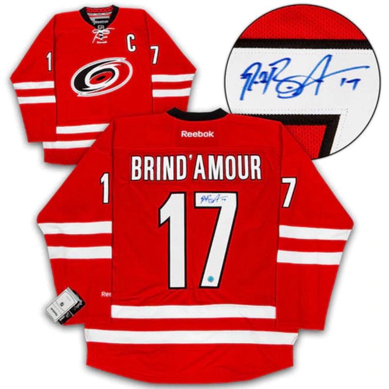 Rod Brind’Amour Carolina Hurricanes Autographed Reebok Jersey