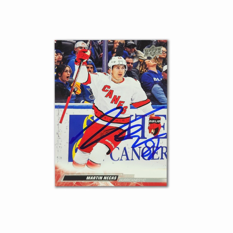 Martin Necas Autographed Carolina Hurricanes 2022-23 Series 1 Hockey Card