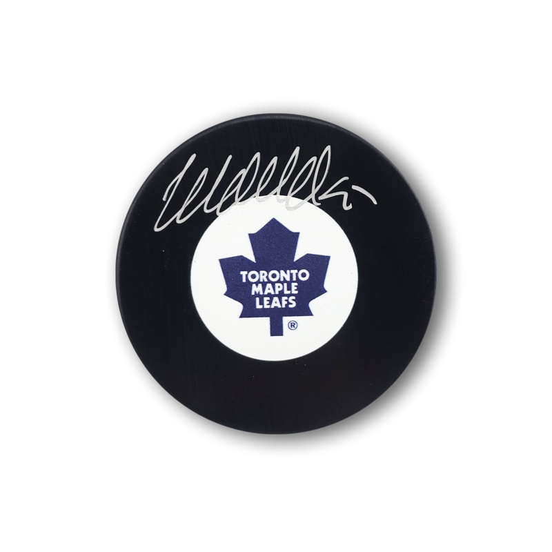 Wendel Clark Autographed Toronto Maple Leafs Hockey Puck